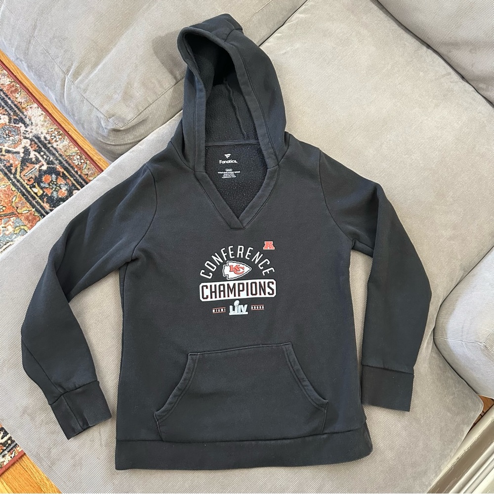 Fanatics Kansas City Chiefs 2019 AFC Champions Women’s Medium Hoodie Miami Bound
